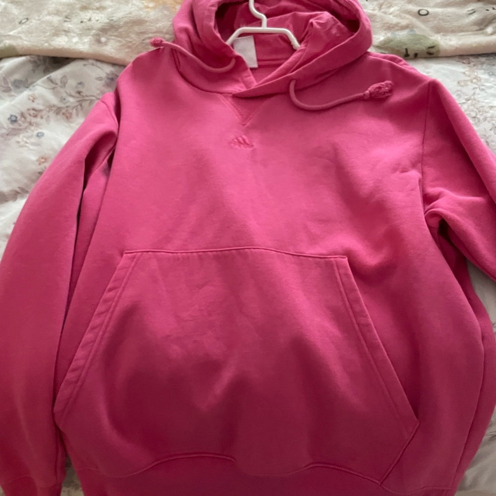 adidas Men's Bright Pink Hoodie